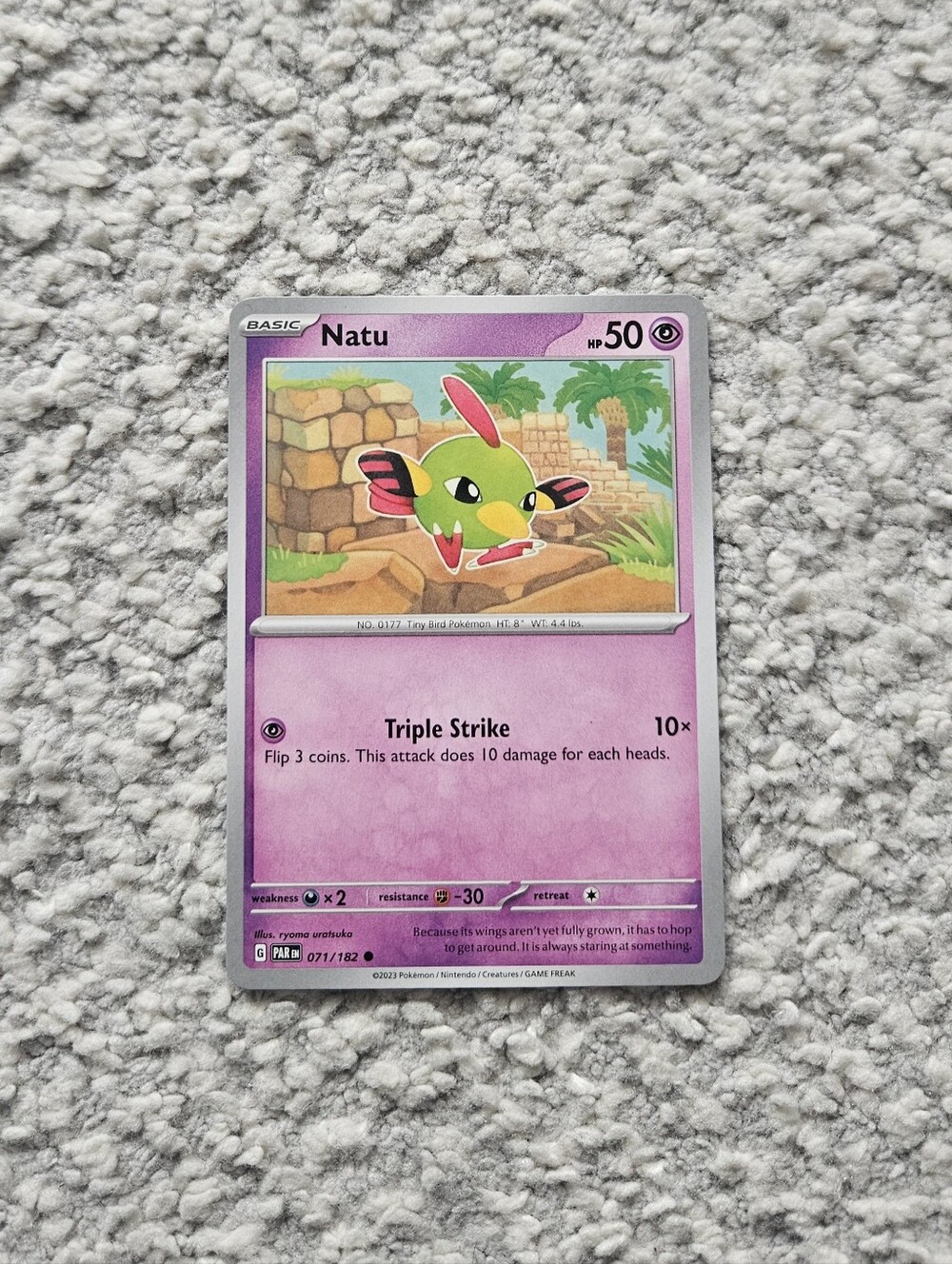 POKEMON TCG Card Natu Paradox Rift 071/182